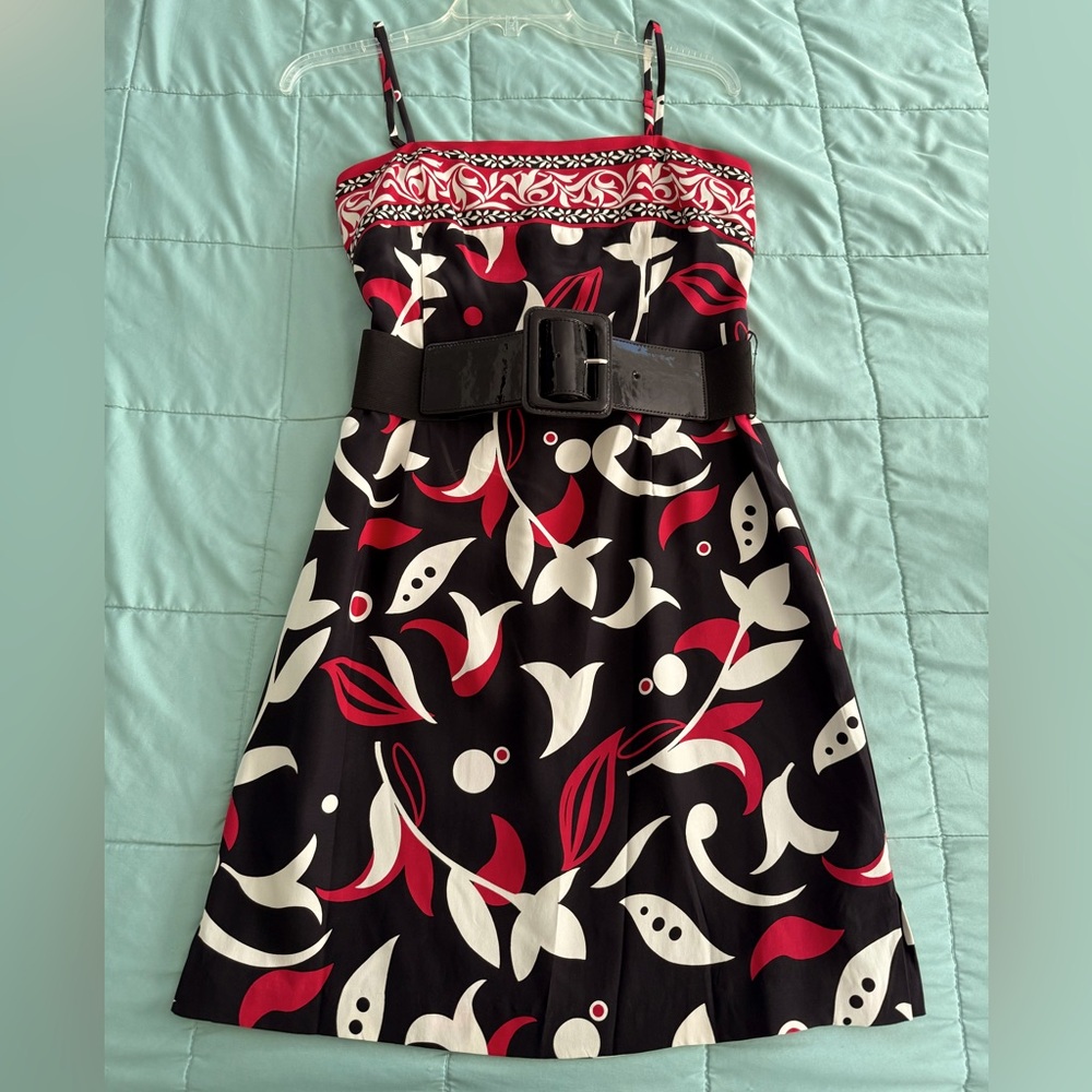 INC Black, Pink and White floral dress